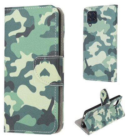 Wonderland Samsung Galaxy M32 Läppäkotelo - Camouflage