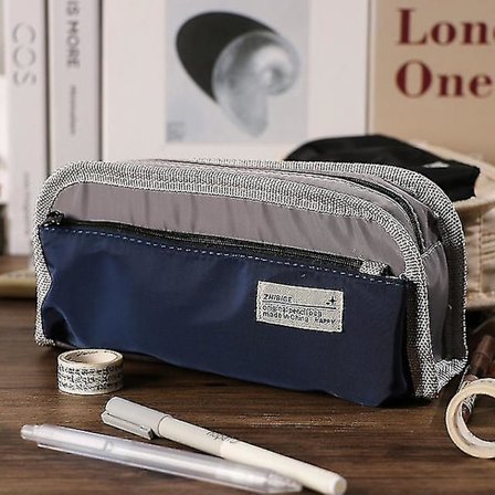 Pencil Case med stor kapacitet, koreansk brevpapir, blyantpose, trousse, skoleartikler, Estuche Escolar, penneetui, lærredspenalet | | -