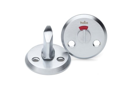 Habo AZ62Z WC-tilbehør sink Mattbørstet krom, Dør- & vindusbeslag