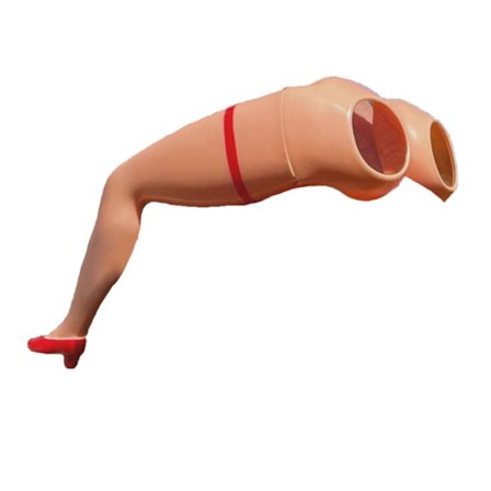 Motorcykelbriller med sjovt ben- og hoftedesign til festkostume og dekoration