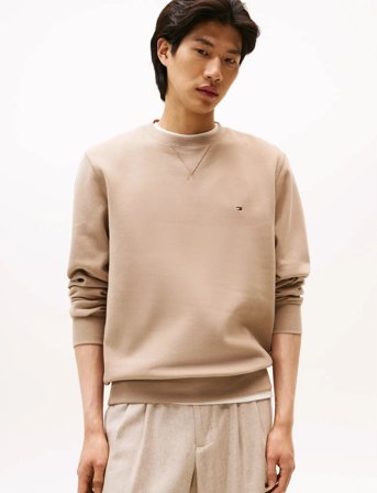 Tommy Hilfiger Ess Seasonal Fleece Crewneck - Beige - S