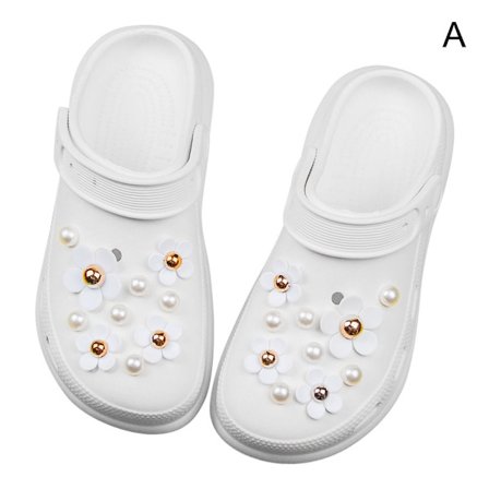 Perle Blomst Sko Spænde Sko Dekoration Clips AA