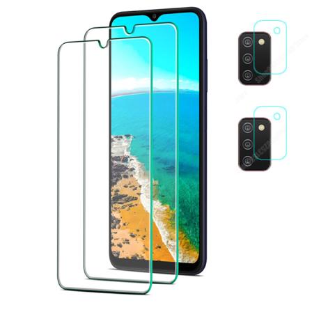 Samsung Galaxy A03s Skærmbeskytter + Kameralinsebeskytter HD 0,3 mm Transparent