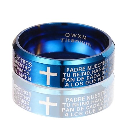 Rostfritt stål ring 8MM