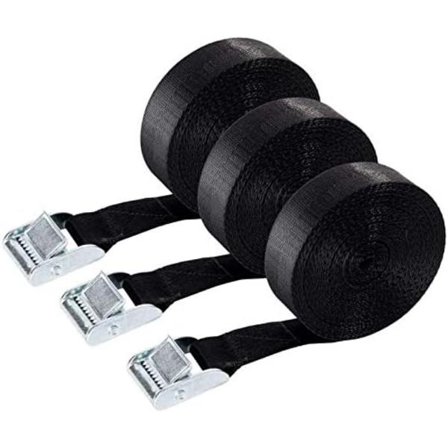 3 st 1" x 3,3ft lastremmar, spännband med kamlås (3,3FT-3 st) Paket med