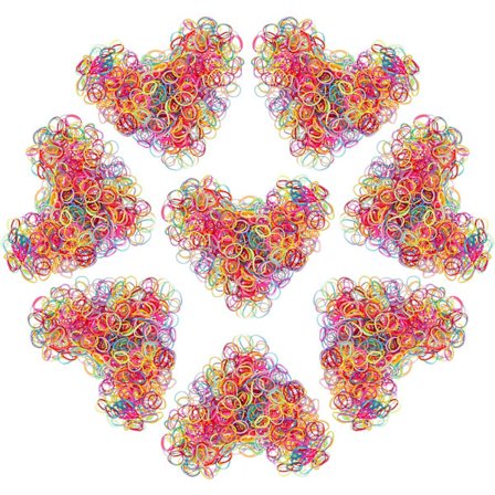 1600 stk. Mini Elastiske Hårbånd Gummibånd Hårstrikk for Barn