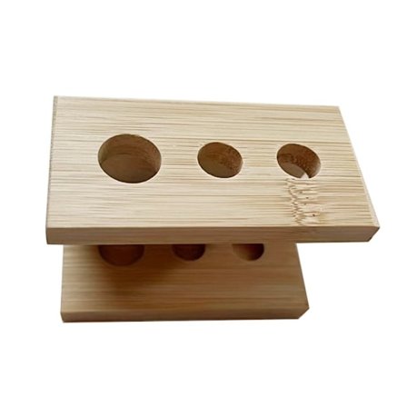 [LCS] Holder til tandbørstehoved Bambus Opbevaringsholder 3 SPOR