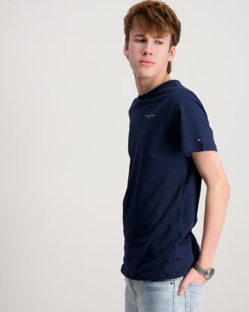 Tommy Hilfiger MINI CORP T-SHIRT Blau T-Shirts Jungen - Kids Brand Store