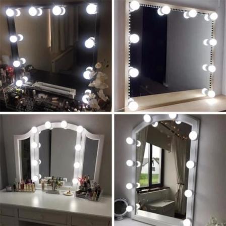Hollywood Makeup Spejl, LED Lys Justerbar Lysstyrke SÆT Bi10881