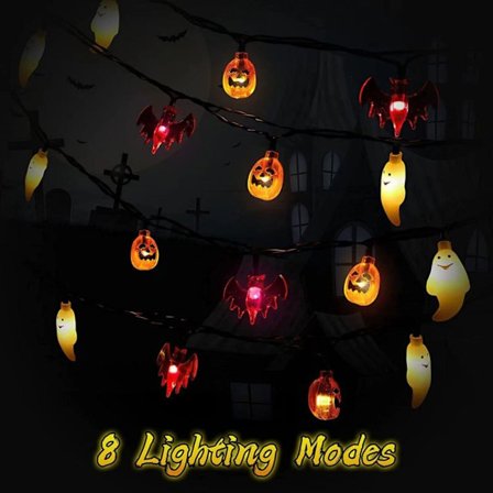 Halloween LED String Light Pumpkin Lamp 4 4