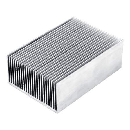 Aluminium Kjøleribbe for LED Forsterker Transistor IC Modul 100mm x 69mm x 36mm