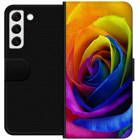 Samsung Galaxy S22 5g Plånboksfodral Rainbow Rose
