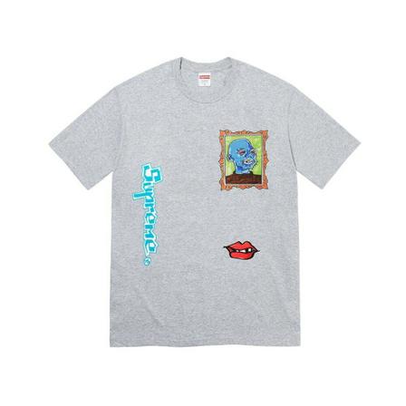 Supreme, Gonz Portreit Tee - L Szary, Mężczyzna, Rozmiar: L