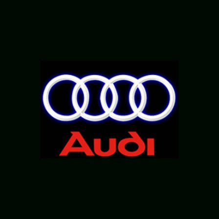 Anvendelig til Audi velkomstlys dobbelt interface bil LED-lys, laserlys, dørprojektionslys, LOGO-lys (pakke med 2)