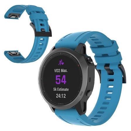 Garmin Fenix 6S silikon klockarmband - blå