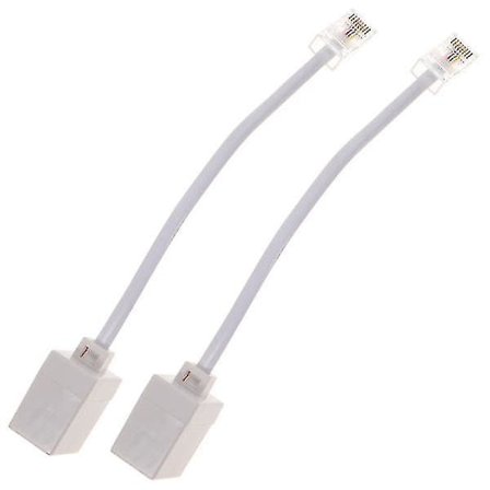 2 st Rj11 Till Rj45 Adapter Telefon Till Ethernet Adapter Telefon Till Ethernet Kabel
