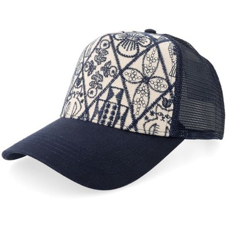 Upfront - Blå trucker Keps - Derek Cap Dark Navy A-frame Trucker @ Hatstore