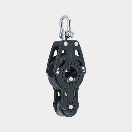 Harken 57mm Fiddle Ratchet Block med Svivel
