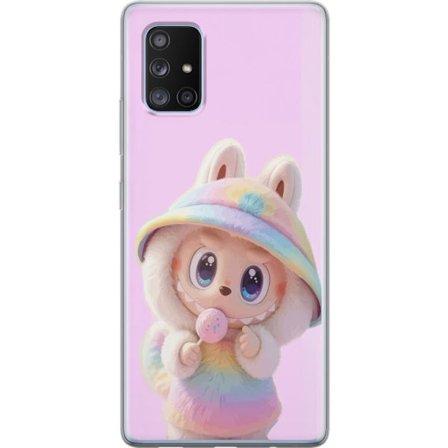 Yhteensopiva Puhelinkuori Samsung Galaxy A71 5G Rainbow Bunny