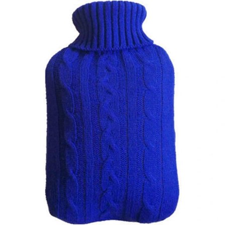 2L Varmtvannsflaske, Mykt Strikket Trekk Varmebevarende Varmtvannsflaske Eksplosjonssikkert Strikket Varmtvannspose Trekk for Varmtvannsflaske (...