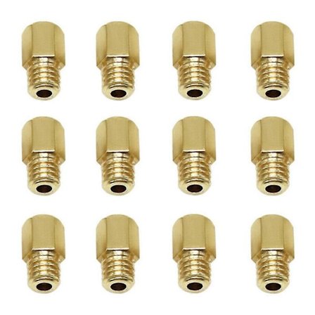 12 st Motorcykel Förgasare Huvudmunstycke Förgasare Huvudmunstycke Mätare Munstycke För Mikuni Vm Tm 90-200