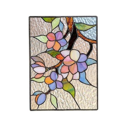 2023 Paras myynti - Värillinen lasimaalaus ikkunaan, Auringonsieppaajat kodin sisustukseen, Käsintehty lasitaide käsityö ikkunapaneeli ketjulla, Taide