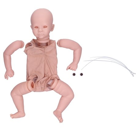 19 tommers Reborn dukke sett behagelig myk DIY håndlaget uferdige dukkedeler for barn