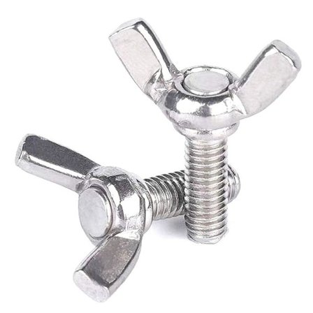 20 stk. vingeskruer bolte vingebolt rustfrit stål {AZC}