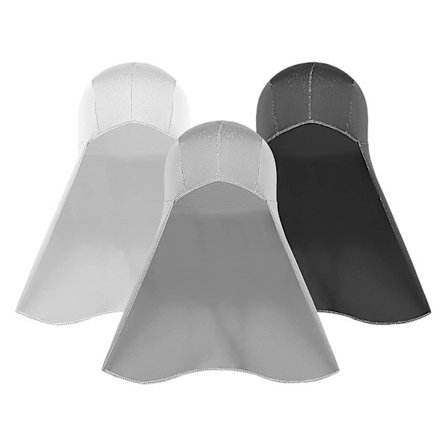 3 stk. Hjelmfor med nakkeflap kølecaps liner svedtransporterende cap med hale solskygge til