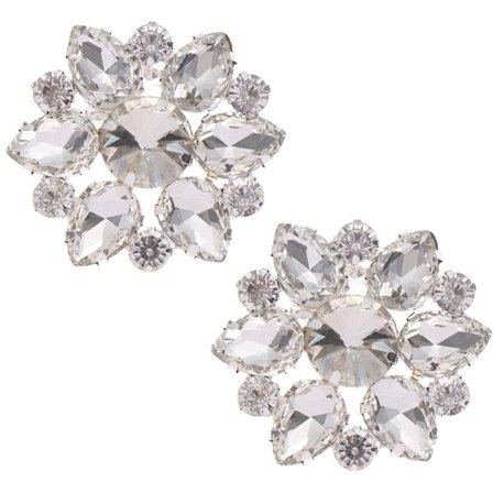 2PCS Shoe Clip Shiny Decorative Clips Charm Buckle