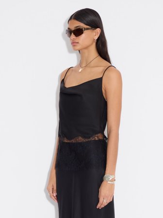 Holzweiler - Leila Lace Top - Black - Womens - 42