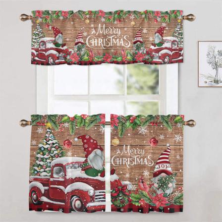 1/2 St Printed Pläd Stång Pocket Dekorativ Xmas Kort Panel
