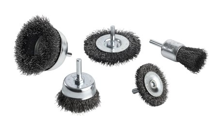 Ironside 201073 Maskinborstsats 5 delar, Kapa, slipa & polera