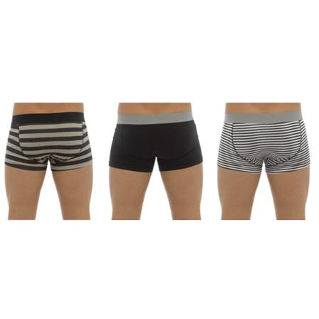 Tom Franks Hipster Trunks För Män (pack Of 3) L Blå/vit