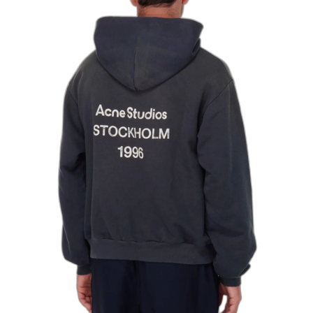 Mörkgrå hoodie från Acne Studios