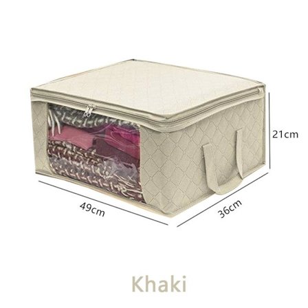 Suuri säilytyslaatikko vetoketjullinen kansi ikkuna kokoontaitettava järjestäjä makuuhuone hylly vaatekaappi vaatteet lelu kangas kokoontaitettava 