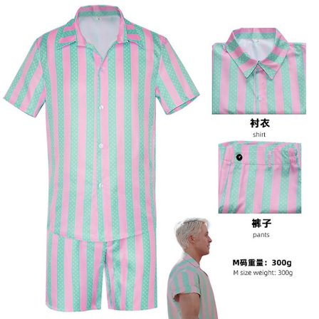 Ny film Barbie kostume til kvinder piger Ken Ryan Gosling Cosplay tøj topbukser uniform Halloween karneval fest kostumer V