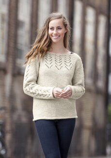 Beskrivning Tröja med hålmönster