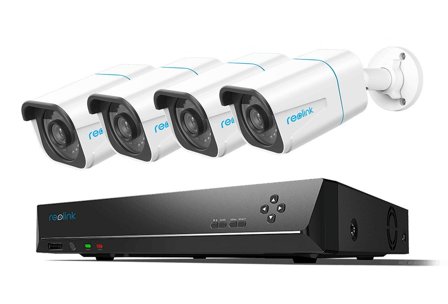 Reolink 4K kameraovervåkningspakke - NVR - 4 AI-kameraer 8MP, PoE, inkl. 4 stk. RLC-810A 4K AI-kameraer, 2TB harddisk og kabler