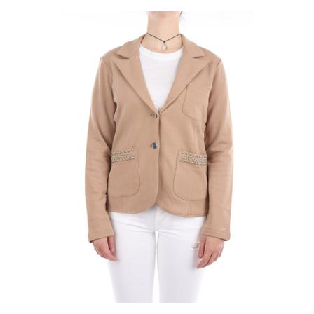 Sun68, F31205 Short jacket Beige, Dames, Maat:M