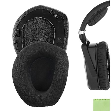 Mukavat Velour-korvatyynyt Sennheiser Rs165, Rs175, Hdr165, Hdr175, Rs185, Hdr185, Rs195 -kuulokkeille