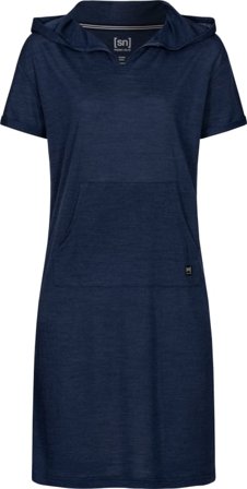 Super.natural Women's Hooded Dress Women dresses Blue M