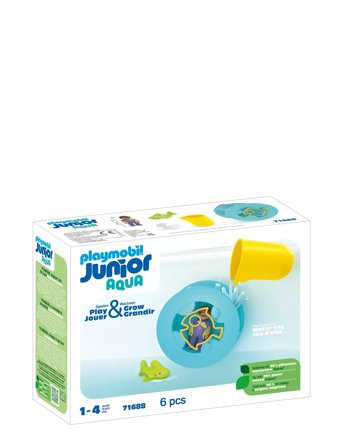 PLAYMOBIL | Junior Aqua Water Wheel With Baby Shark - 71688 | ONE SIZE