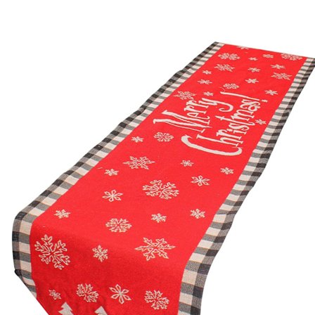 Julbordslöpare Santa Julgran Skrivbordsdekor Tillbehör för Vinterhelg Kök Matbord Dekor