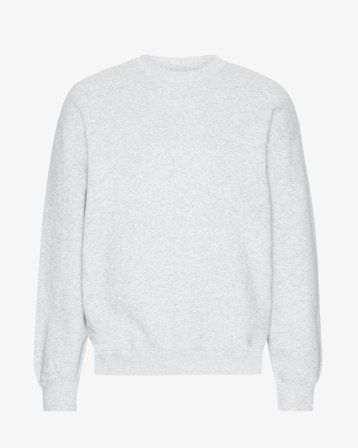 Organic Oversized Crew - Snow Melange XS