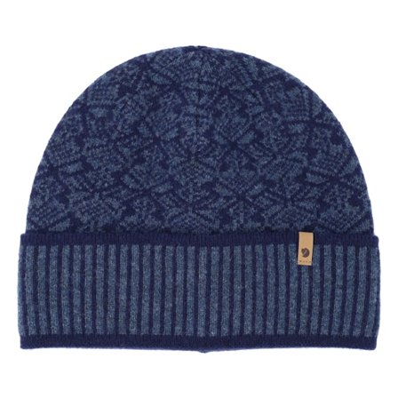Fjällräven - Ble cuff Beanie - Snow Dark Navy Cuff @ Hatstore