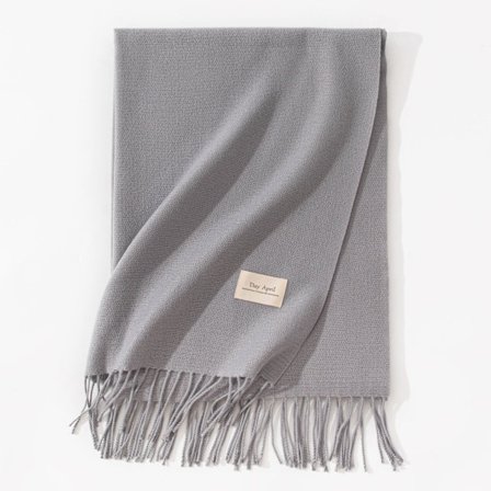 Ny scarf för höst och vinter, koreansk stil, mångsidig damscarf i imitation cashmere, enfärgad varm scarf, sjal