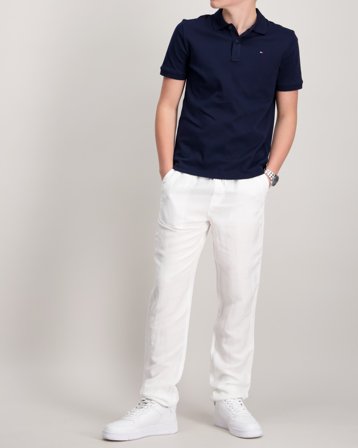 Tommy Hilfiger LINEN VISCOSE PANT Hvit Bukser Gutt - Kids Brand Store