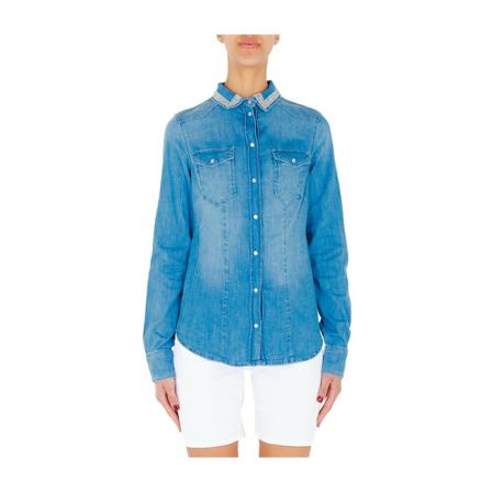 Liu Jo Shirt , Blauw , Dames , Maat: S