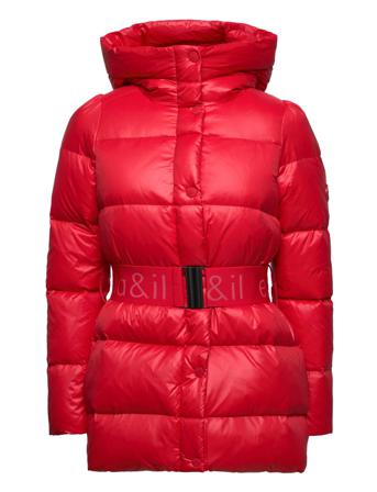 Ava Down Jacket Vuorillinen Takki Topattu Takki Punainen Ella&il